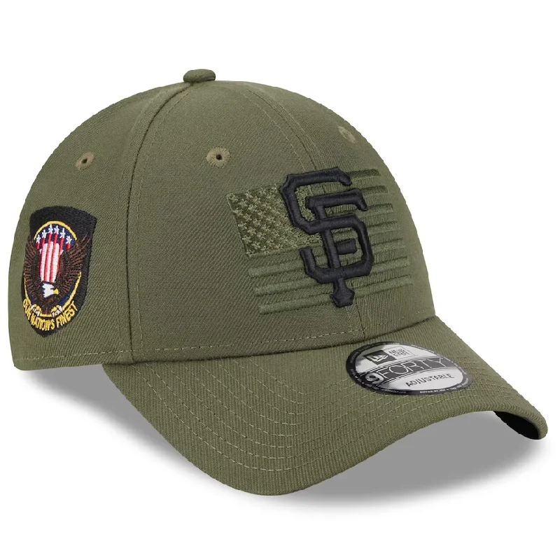 Bucket Hat-New Era San Francisco Giants Armed Forces Weekend 9FORTY Stretch Snap Hat