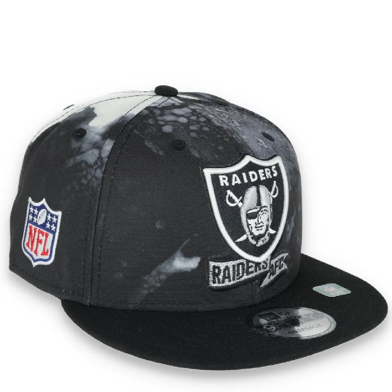 Protective Hat-New Era Las Vegas Sideline Ink Dye 9FIFTY Snapback Hat-Black