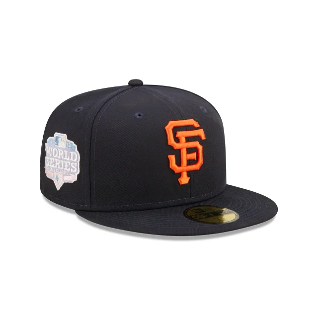 Personalized Hat-NEW ERA SAN FRANCISCO GIANTS 2012 WS PATCH 59FIFTY FITTED HAT-ROYAL/PINK