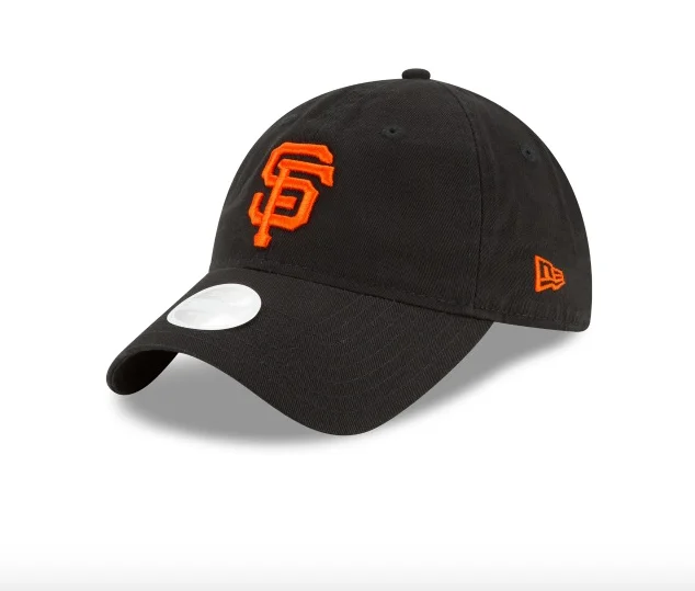 Cowboy Hat-New Era San Francisco Giants Women's Black LINEN LEAP 9TWENTY ADJUSTABLE