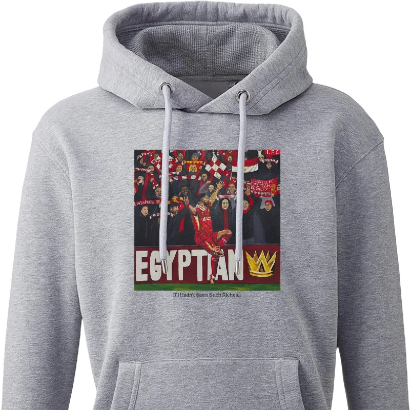 Trendy Graphic Hoodie-The Egyptian King Hoodie by Abigail Rudkin