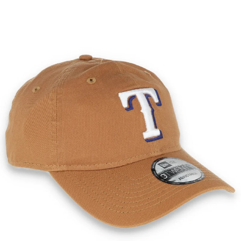 Fedora Hat-New Era Texas Rangers Core Classic 2.0 9TWENTY Adjustable Hat-Khaki