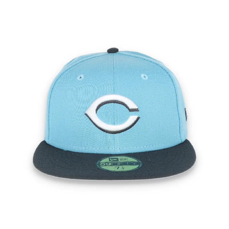 Quilted Hat-NEW ERA CINCINNATI REDS 59FIFTY COLOR PACK-BABY BLUE/GREY