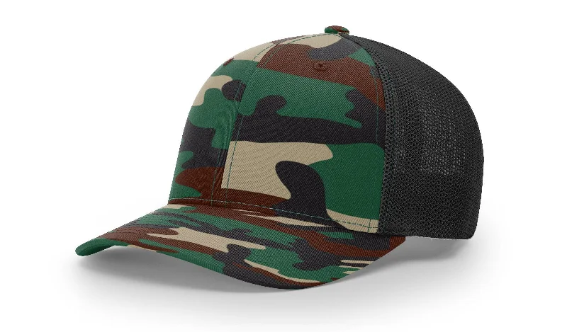 Retro Hat-Fitted Trucker with R-Flexfit- Army Camo/Black