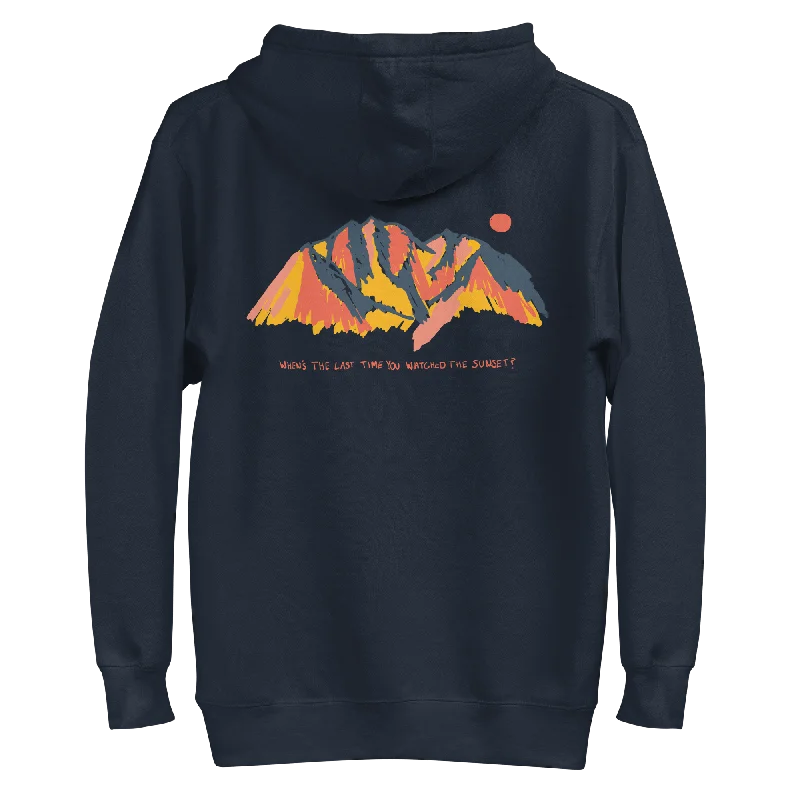 Athletic Hoodie-Catch a Sunset - Hoodie