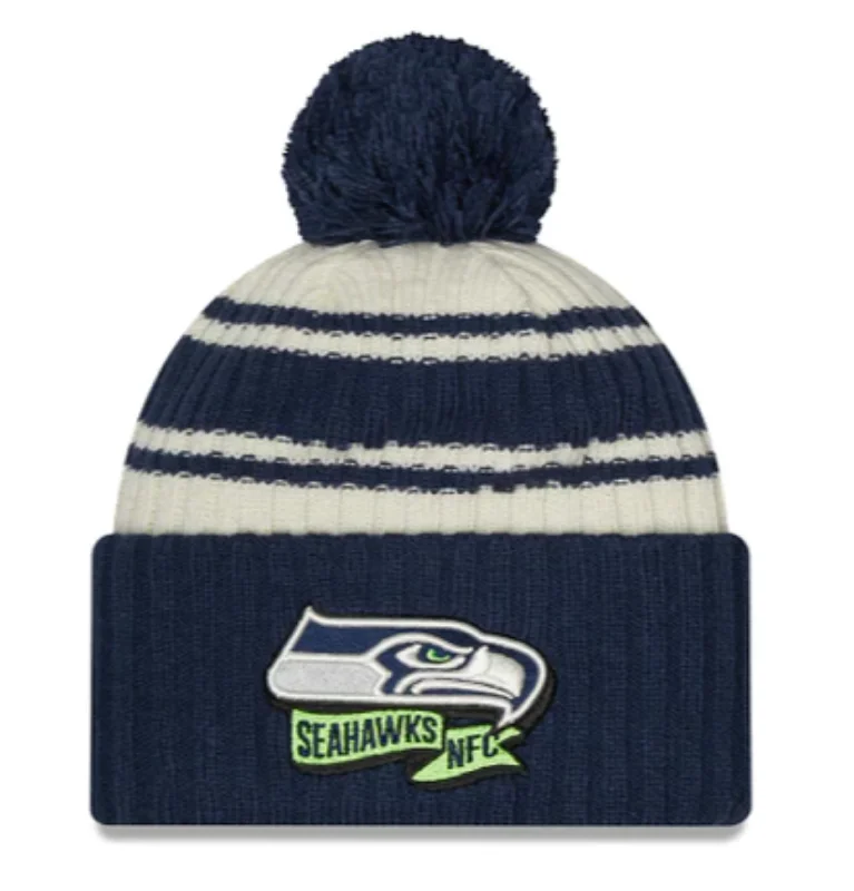 Sun Hat-New Era Seattle Seahawks Cold Weather Pom Knit