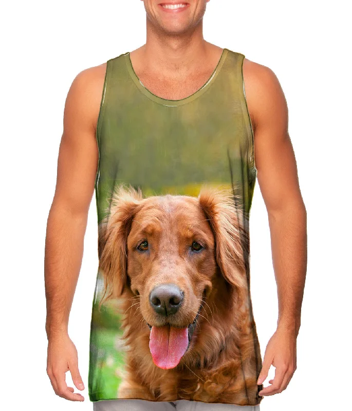 Active Lifestyle Tank-Shaggy Eared Golden Lab