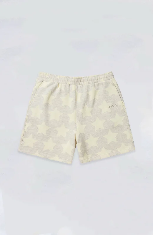 Premium Shorts-Awake NY - Star Printed Sweatshorts