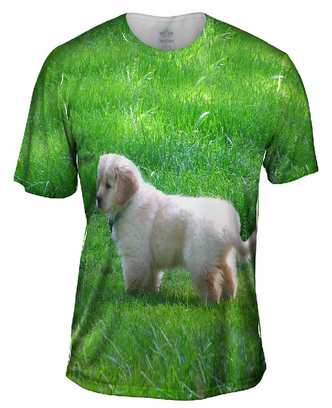 Artistic Design T-Shirt-Furry Ball Golden Lab