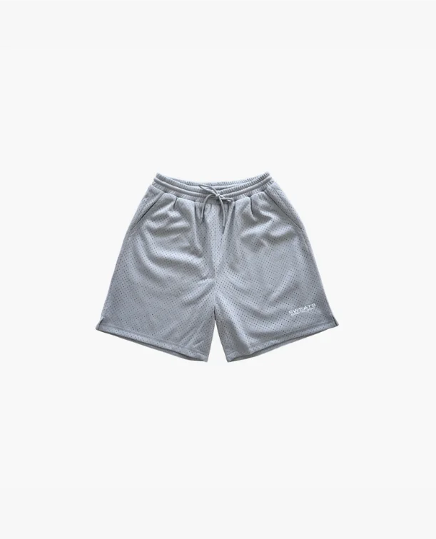 Vintage Shorts-MESH SHORTS - GREY