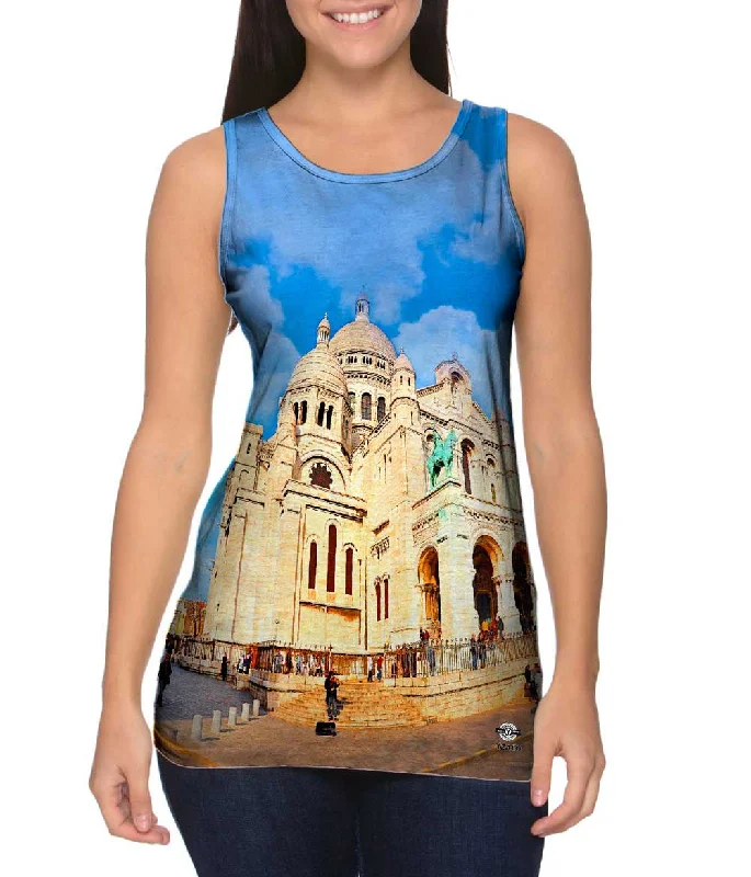 Soft Cotton Tank-Sacre Coeur La Basilique