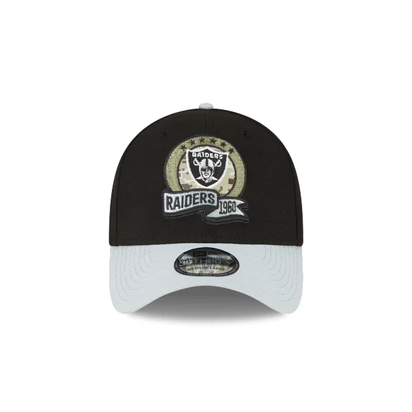 Graphic Hat-LAS VEGAS RAIDERS 2022 Salute to Service 39THIRTY Stretch Fit