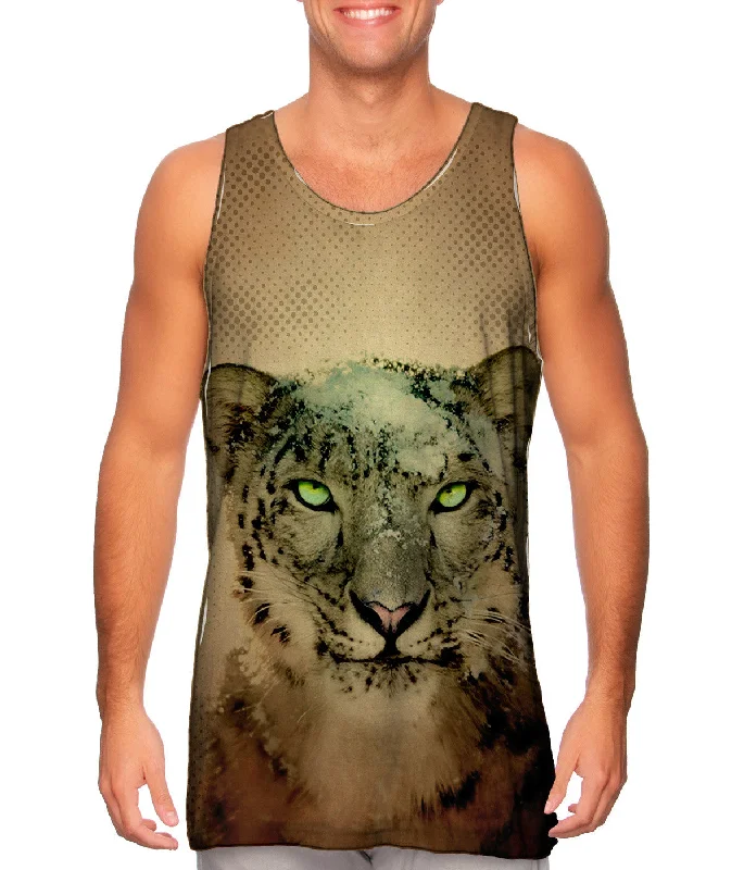 Layering Tank-Snowy Snow Leopard