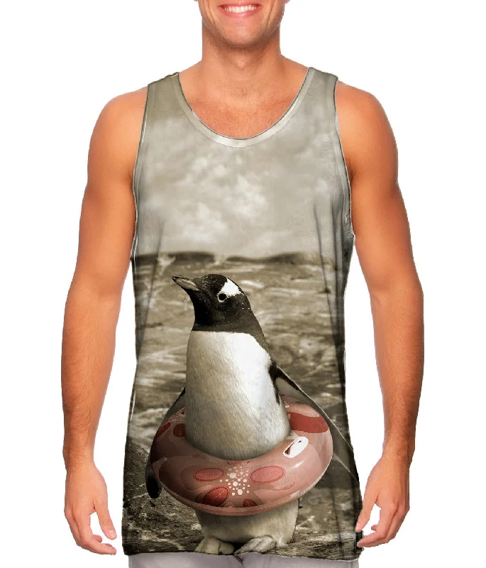 Muscle Tank-Safe Penguin