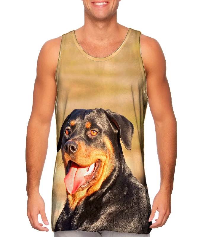 Active Lifestyle Tank-Rottweiler Smiling