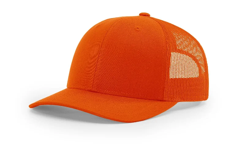 Lightweight Hat-Snapback Trucker Cap -Orange