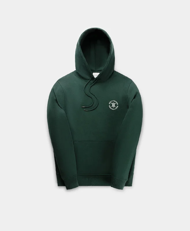 Hooded Sweatshirt-Pine Green Circle Hoodie