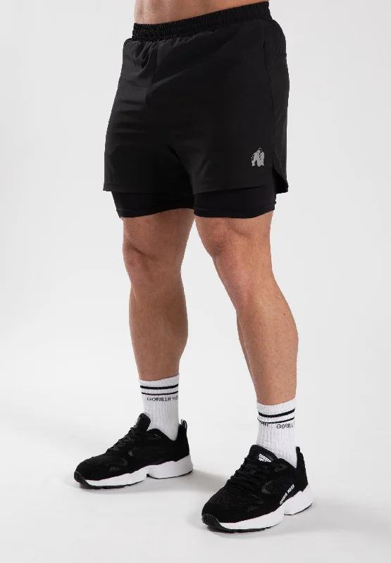 Simple Shorts-Cortez 2-in-1 Shorts - Black