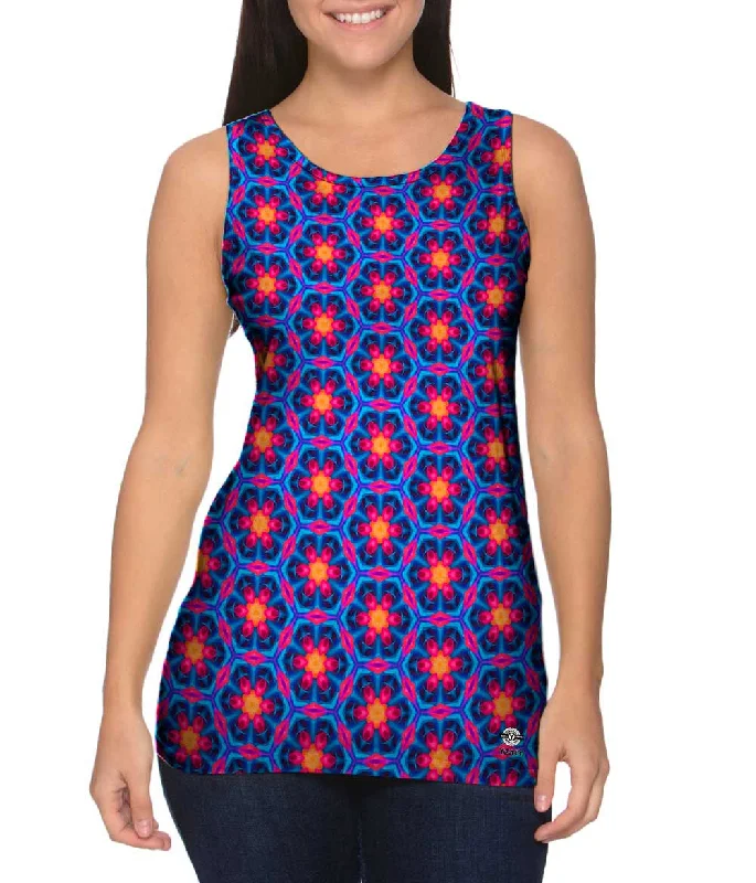 Cotton Tank-Smell The Flowers Pattern