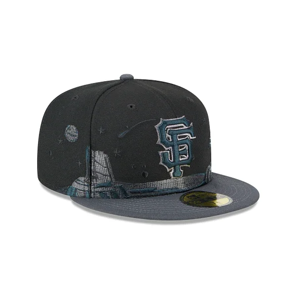 Straw Hat-New Era San Francisco Giants Planetary Pack 59FIFTY Fitted Black/Gray