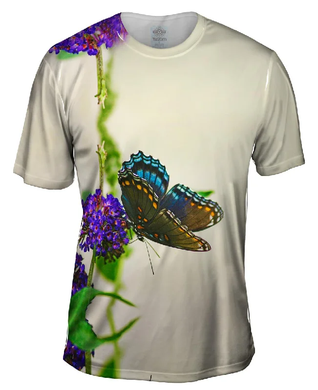 Printed T-Shirt-Fanciful Dark Butterfly