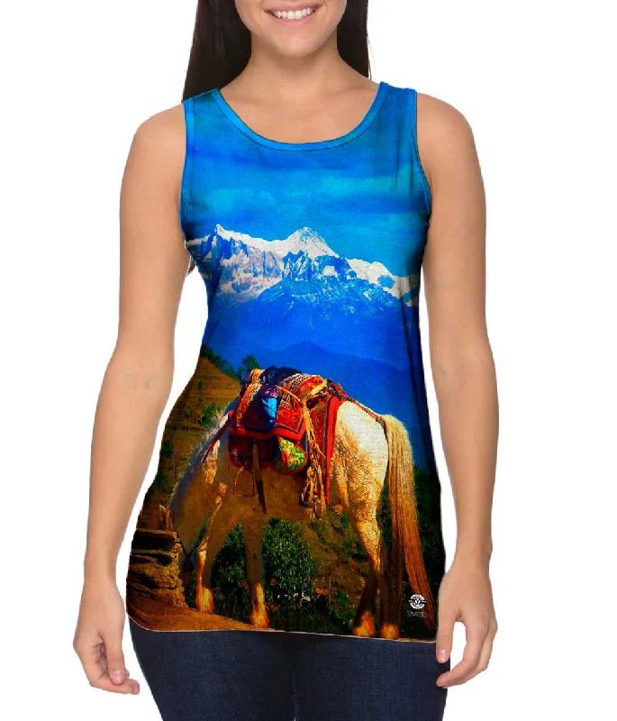 Loose Fit Sleeveless-Soaring Andes Mountains