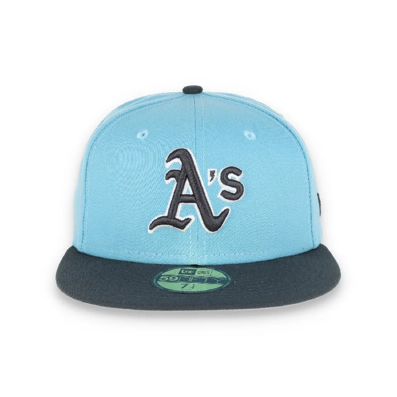 Sun Protection Hat-NEW ERA OAKLAND ATHLETICS 59FIFTY COLOR PACK-BABY BLUE/GREY