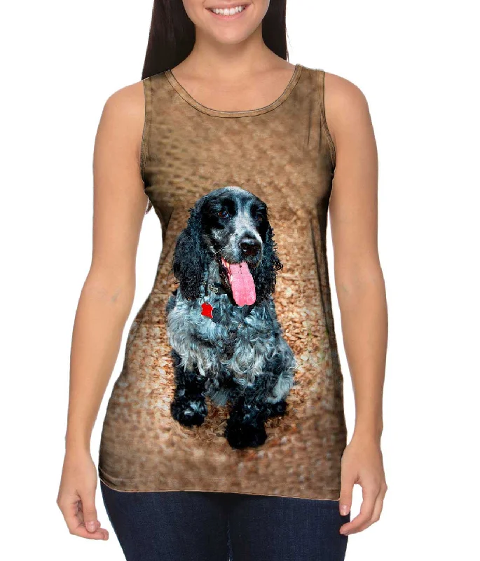 Sportswear Tank-Salt And Pepper Cocker Spaniel