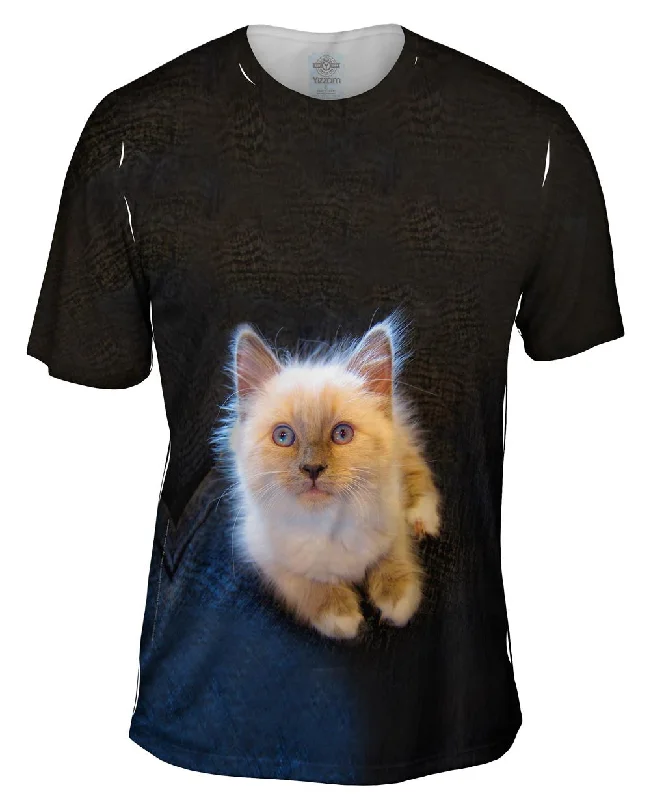 Creative T-Shirt-Fluffy Kitty Cat Stare