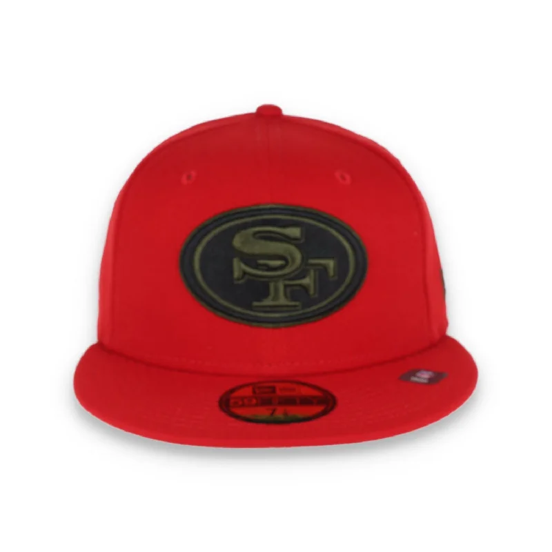 Padded Hat-NEW ERA SAN FRANCISCO 49ERS 59FIFTYFITTED -SCARLET/CAMO