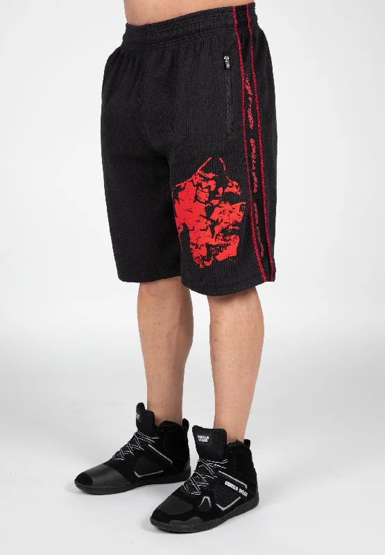 Functional Shorts-Buffalo Old School Shorts - Black/Red