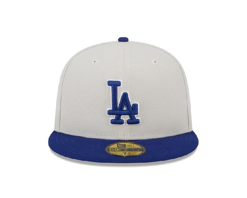 Sun Hat-New Era Los Angeles Dodgers Varsity Letter Stone 59FIFTY Fitted Cap