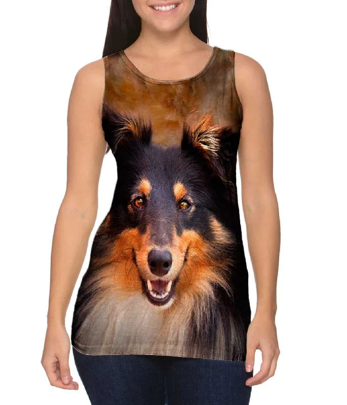 Customizable Tank-Sheltie Face