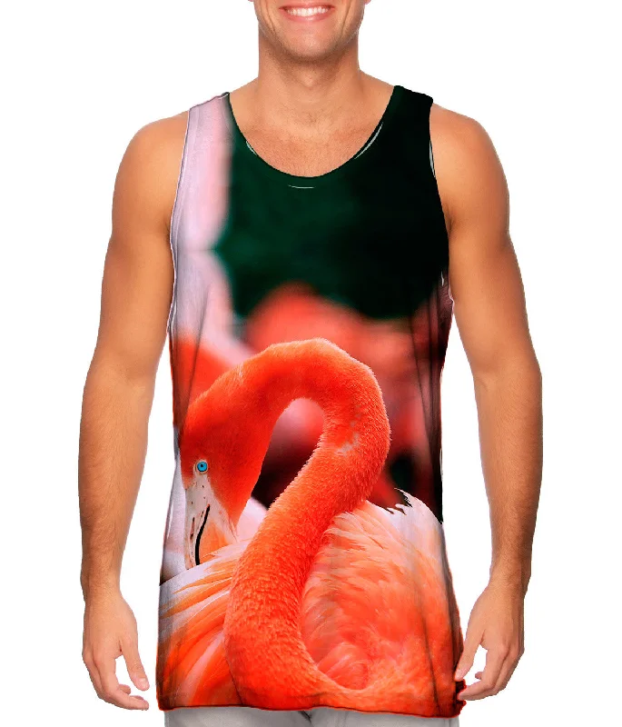 Customizable Tank-Ruffled Feathers Flamingo