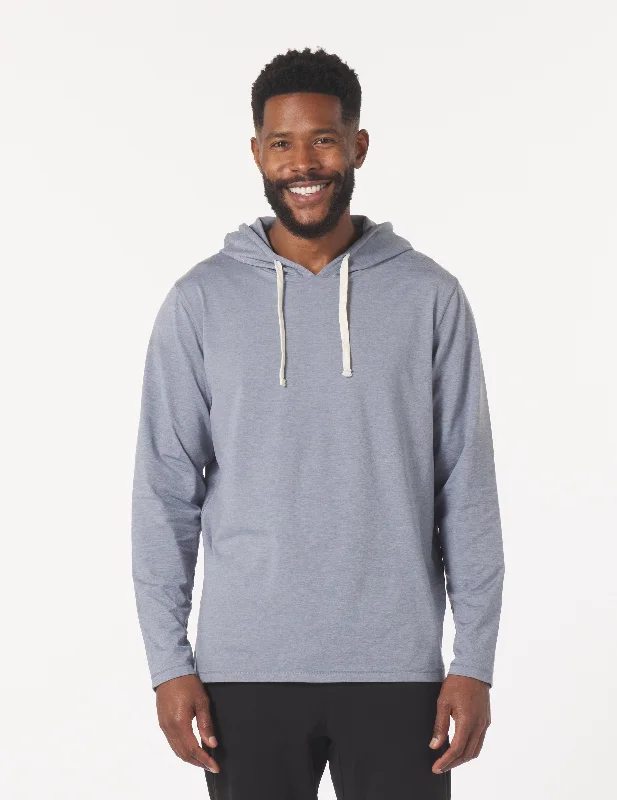 Cotton Hoodie-Bedford Hoodie: Greystone Marble