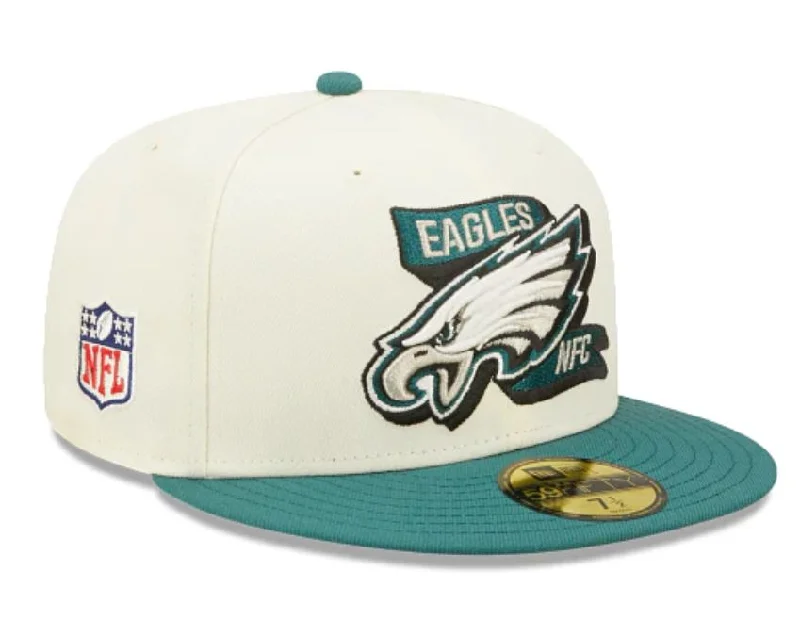 Trendy Snapback Hat-NEW ERA PHILADELPHIA EAGLES OFFICIAL ON-FIELD SIDELINE 59FIFTY FITTED