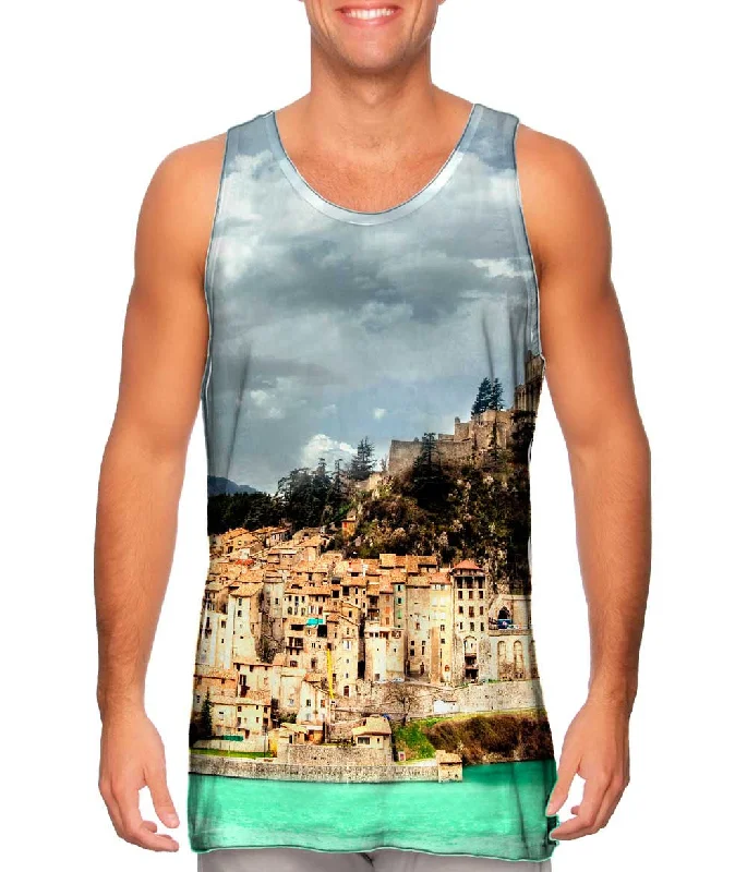 Sleeveless Fashion Top-Sisteron Mountain