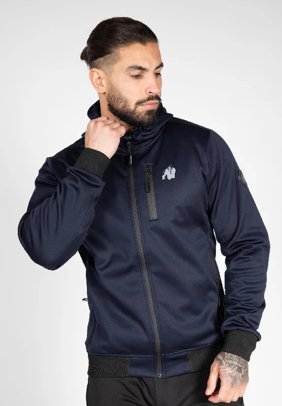 Waterproof Outdoor Jacket-Glendale Softshell Jacket - Navy