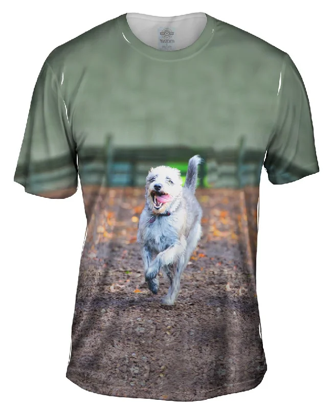 Soft Cotton T-Shirt-Excited Puppy Race