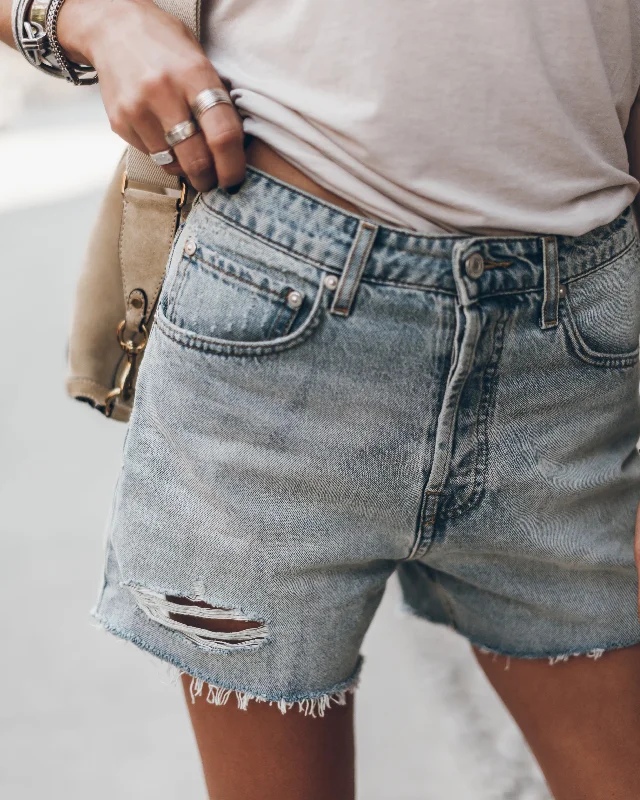 Outdoor Adventure Shorts-The Blue Denim Shorts