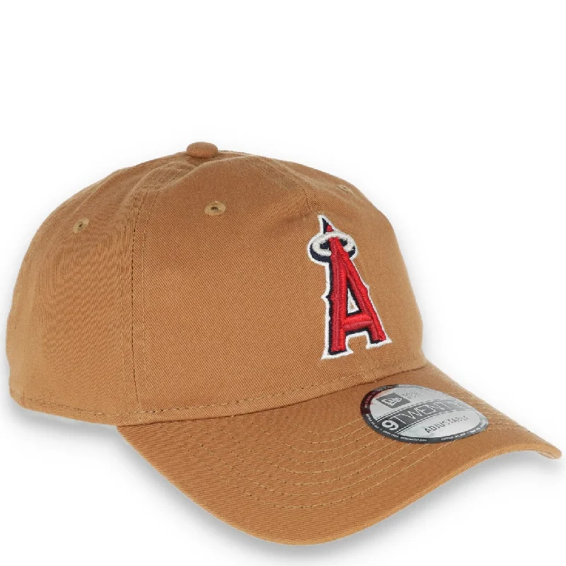 Snapback Hat-New Era Los Angeles Angels Core Classic 2.0 9TWENTY Adjustable Hat-Khaki