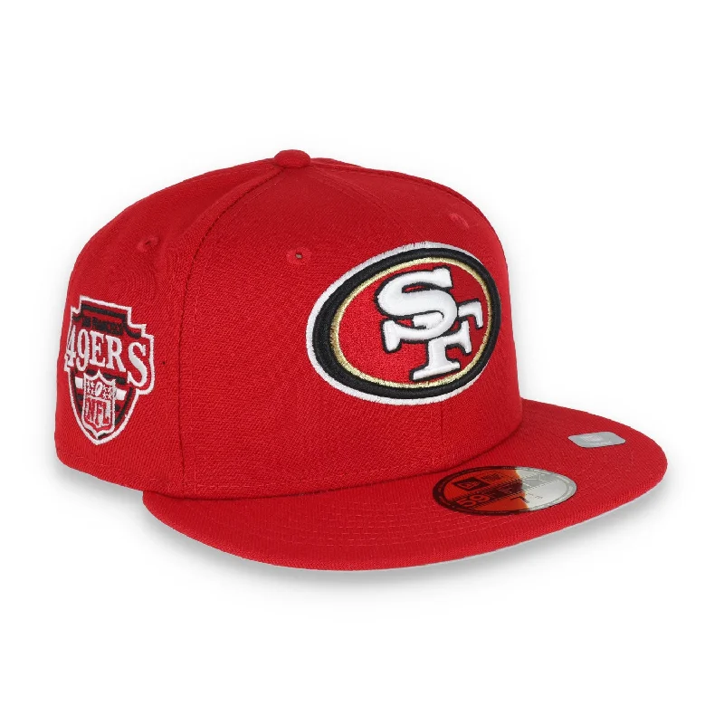 Bucket Hat-New Era San Francisco 49ers Team Name Side Patch 59FIFTY Fitted Hat