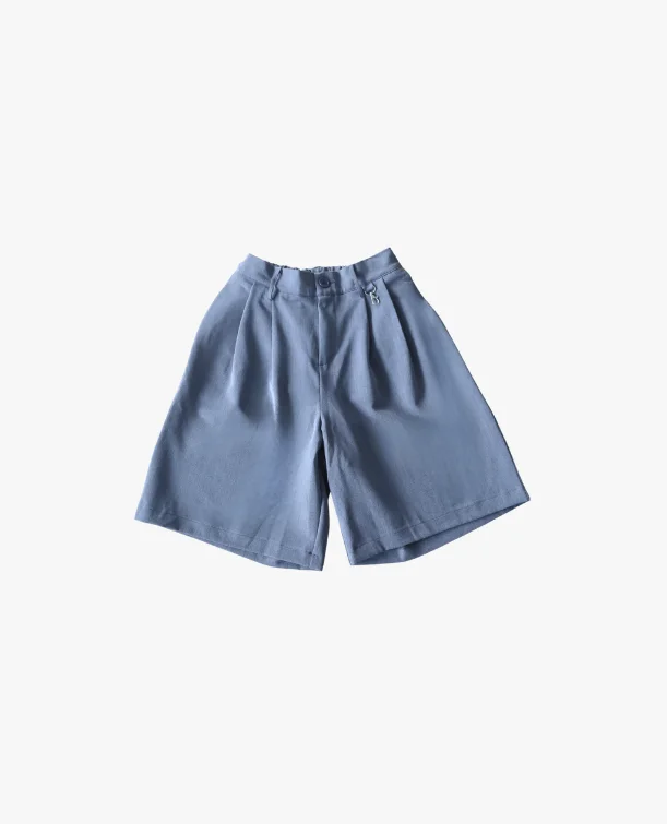 Quick-Dry Shorts-PLEATED SHORTS - GREY