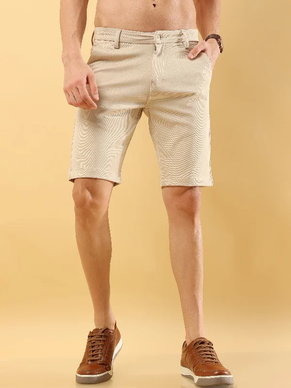 Classic Shorts-Power Stretch Cream Shorts