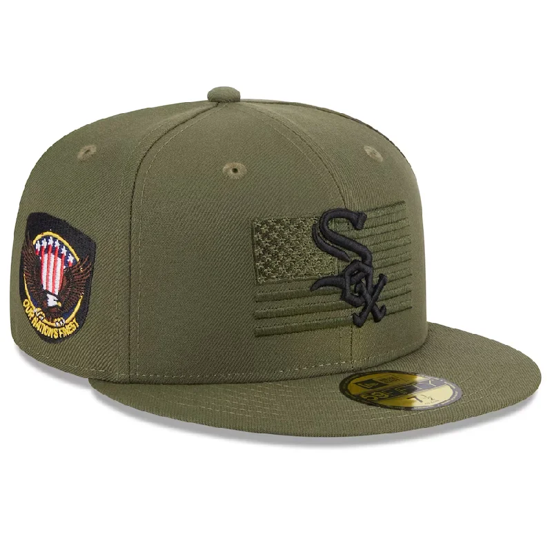 Cool Pattern Hat-New Era Chicago White Sox's Armed Forces Weekend Day 59FIFTY Fitted Hat