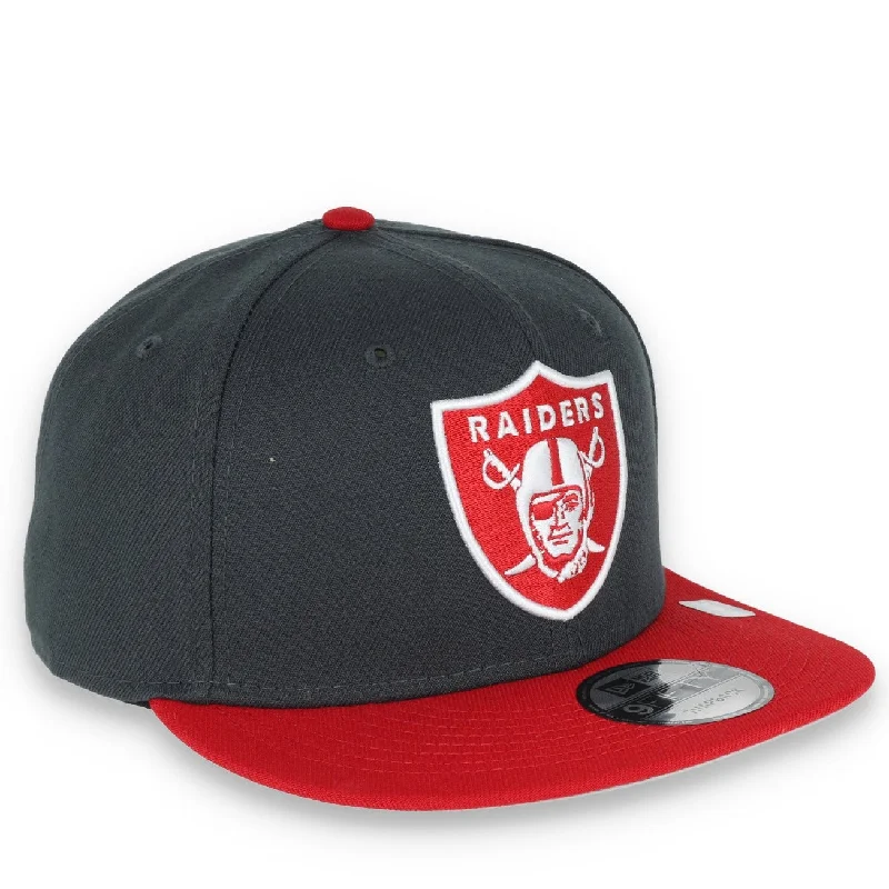 Classic Fisherman Hat-New Era Las Vegas Raiders 2-Tone Color Pack 9FIFTY Snapback Hat-Grey/Scarlet