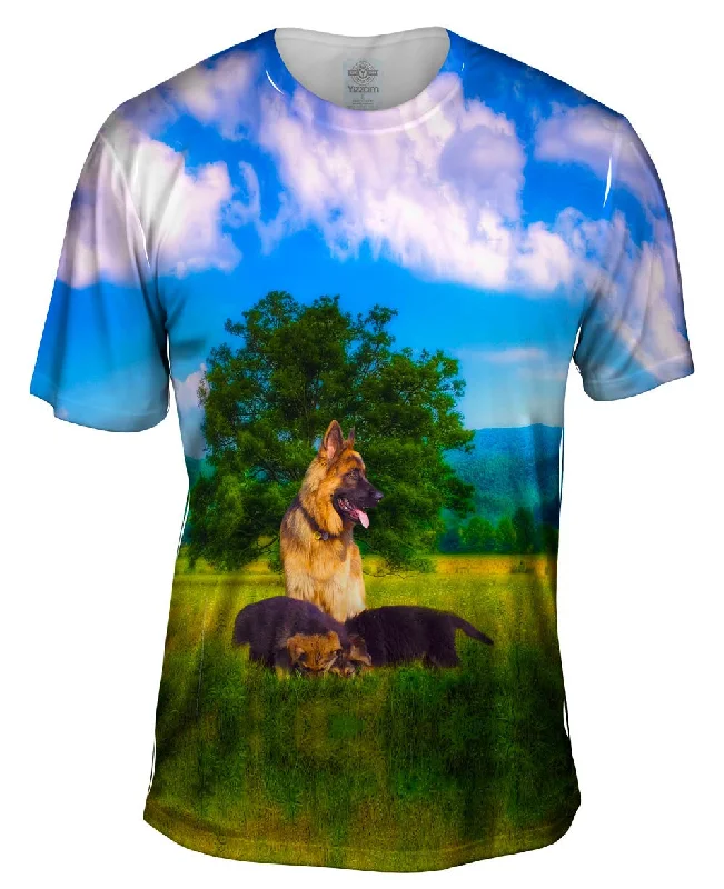 Vintage T-Shirt-German Sheperd Family