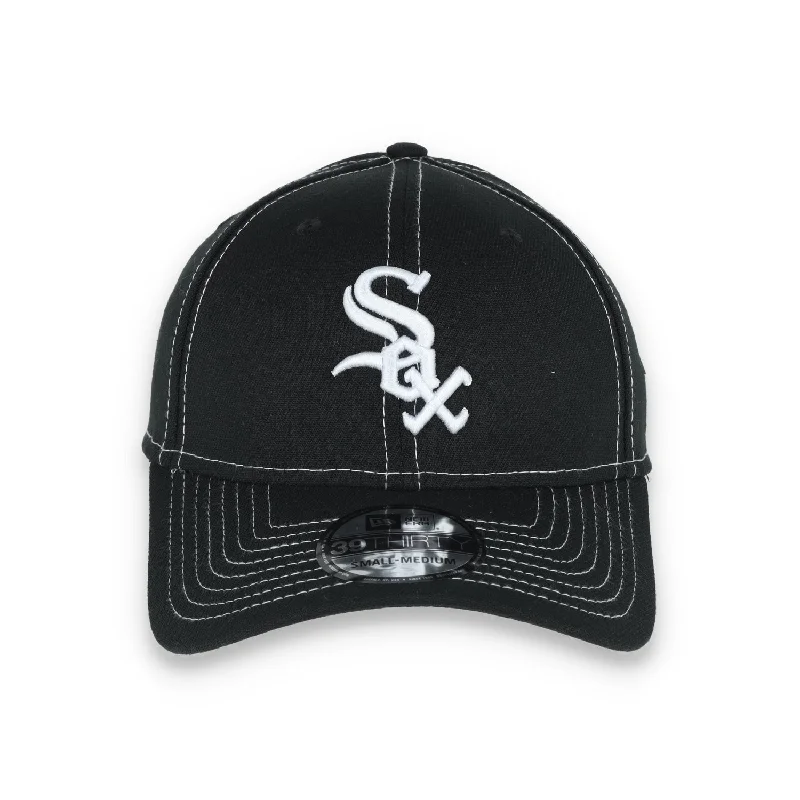 Customizable Hat-New Era Chicago White Sox  Classic 39THIRTY Stretch Fit-Black