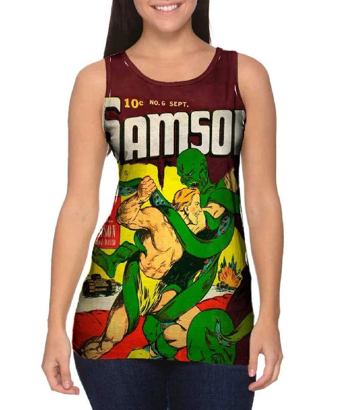 Athletic Fit Tank-Samson HeroComic Retro