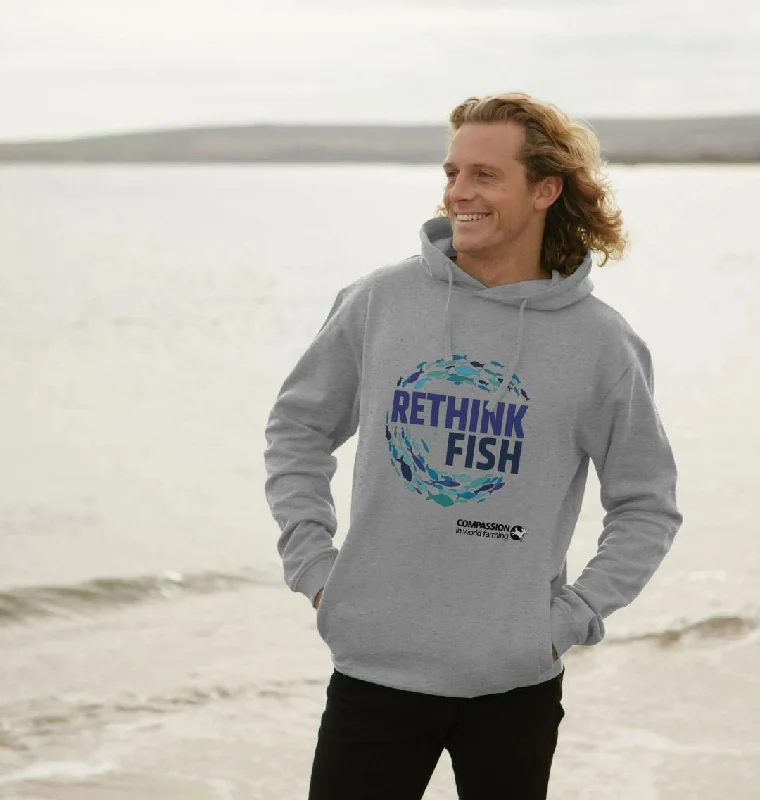 Streetwear Hoodie-Unisex Rethink Fish Hoodie